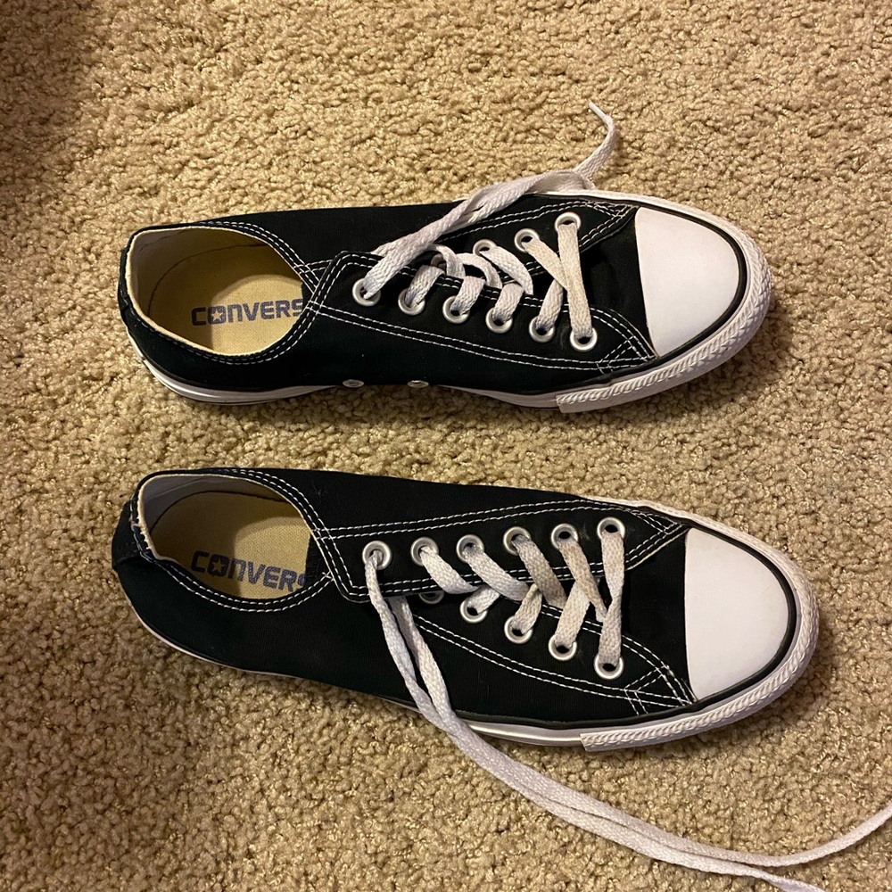 Black Converse sneakers